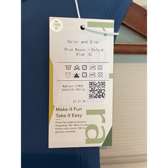 Halara Backless Cut Out Blue Dress Blue Bayou-Oxford Women's XL Make It Fun - Picture 5 of 6